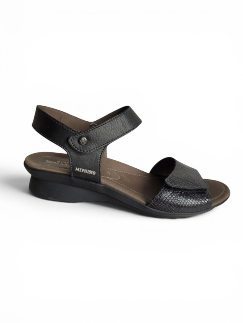 Mephisto PATTIE Black Leather Sandals 38 / 7 - 7.5
